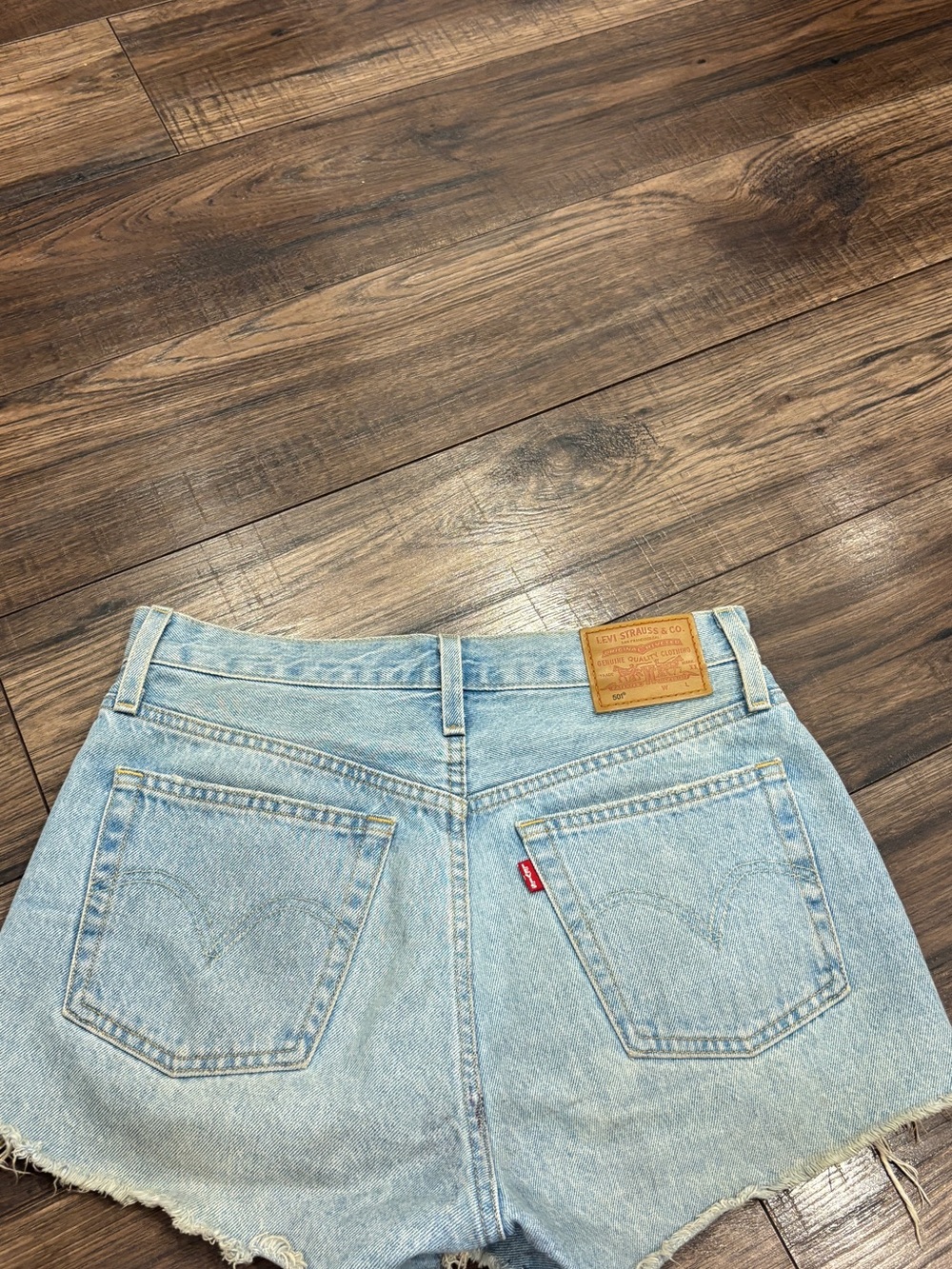 Levi’s Light Wash Denim Cutoff Shorts - Women - Picture 3 of 3